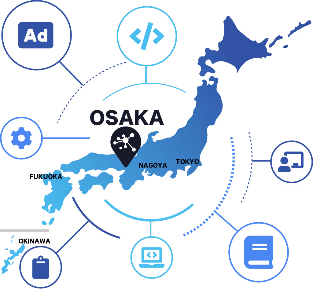 Our mission is to IGNITE the internationalization of Osaka and Japan