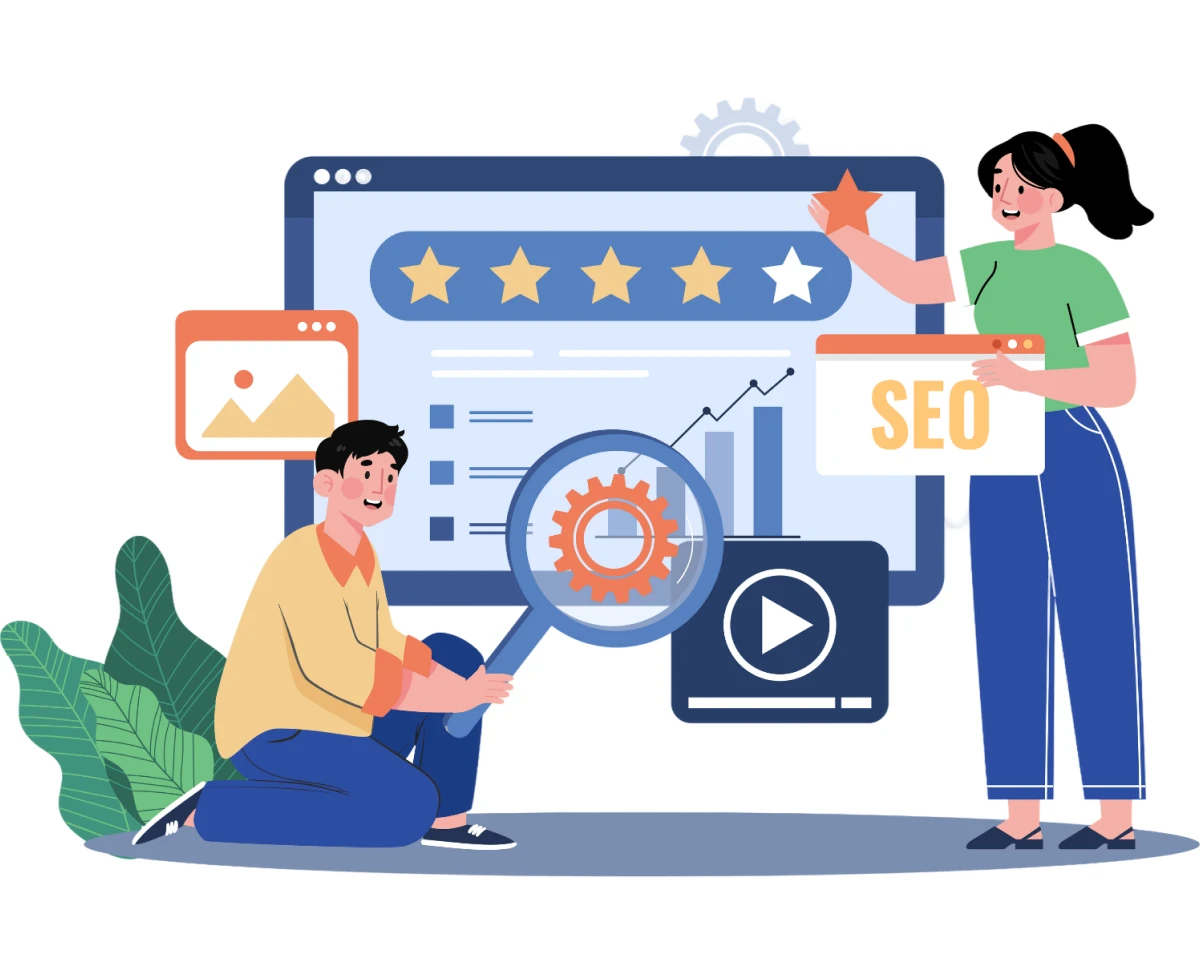Marketing asset creation illustration