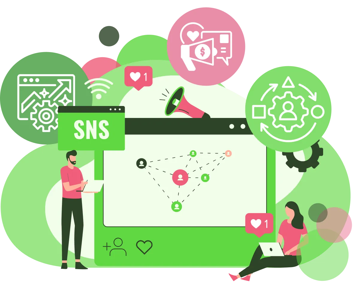 Social Media Marketing illustration