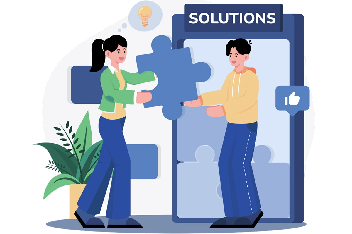 Customizable support illustration